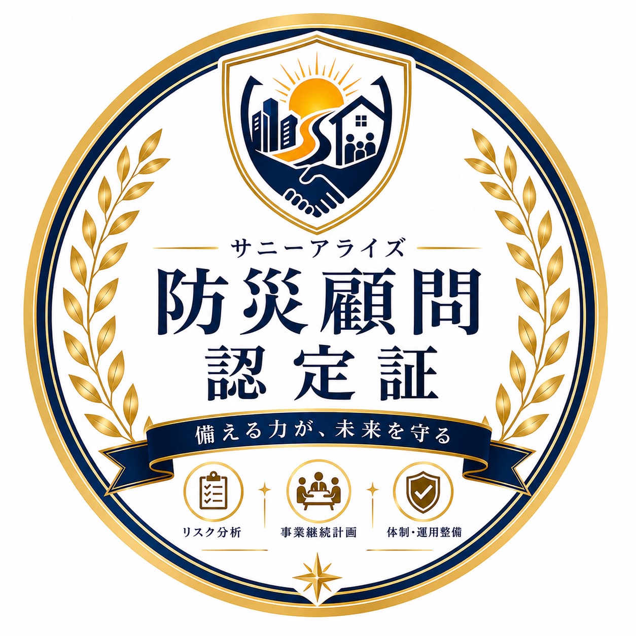防災顧問 認定証